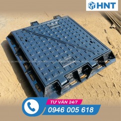 Nắp Bể Cáp Gang 2 Cánh
