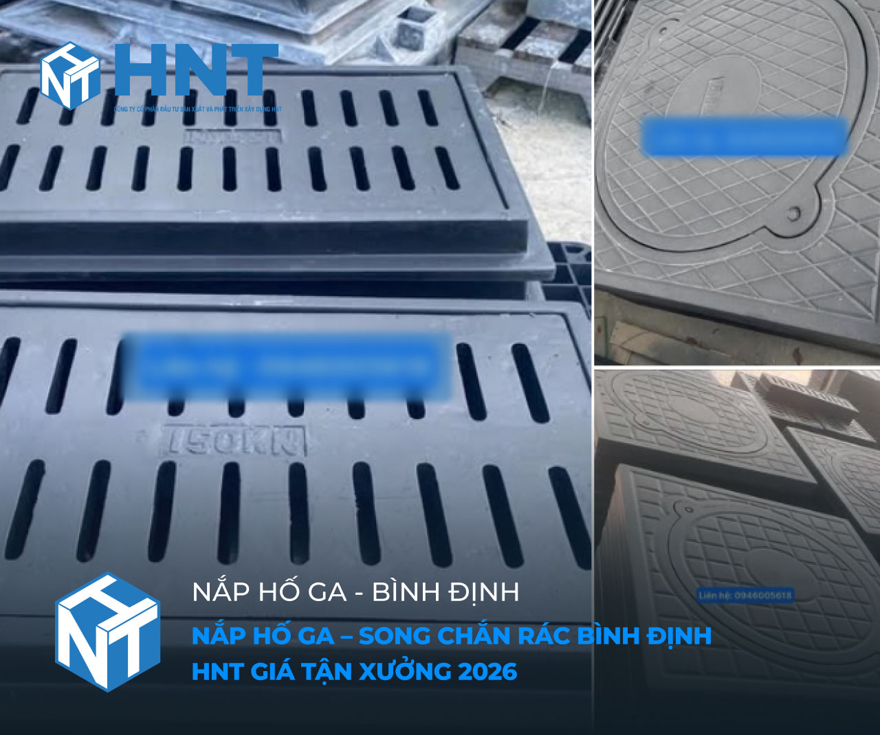 Nắp hố ga - song chắn rác tại Bình Định